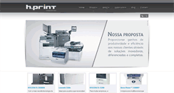 Desktop Screenshot of hprint.com.br